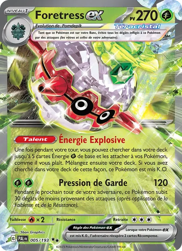 Foretress-ex - 005/279 - Évolutions à Paldea
