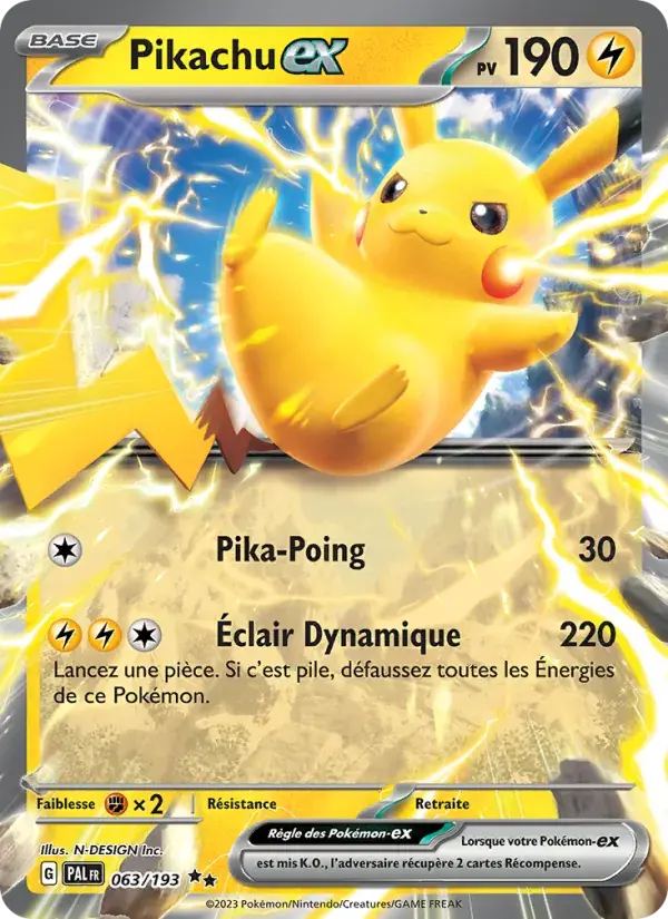 Pikachu-ex - 063/279 - Évolutions à Paldea