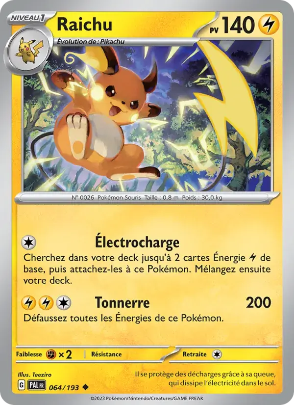 Raichu - 064/279 - Évolutions à Paldea
