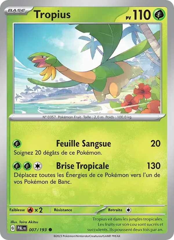 Tropius - 007/279 - Évolutions à Paldea