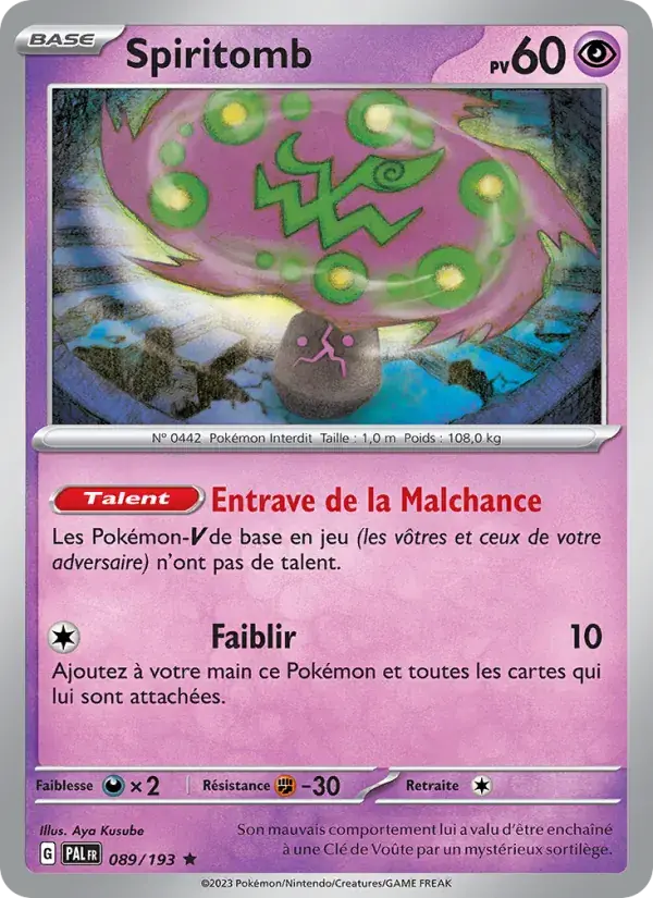 Spiritomb - 089/279 - Évolutions à Paldea
