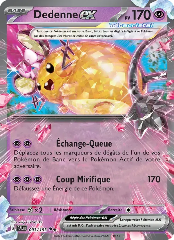 Dedenne-ex - 093/279 - Évolutions à Paldea