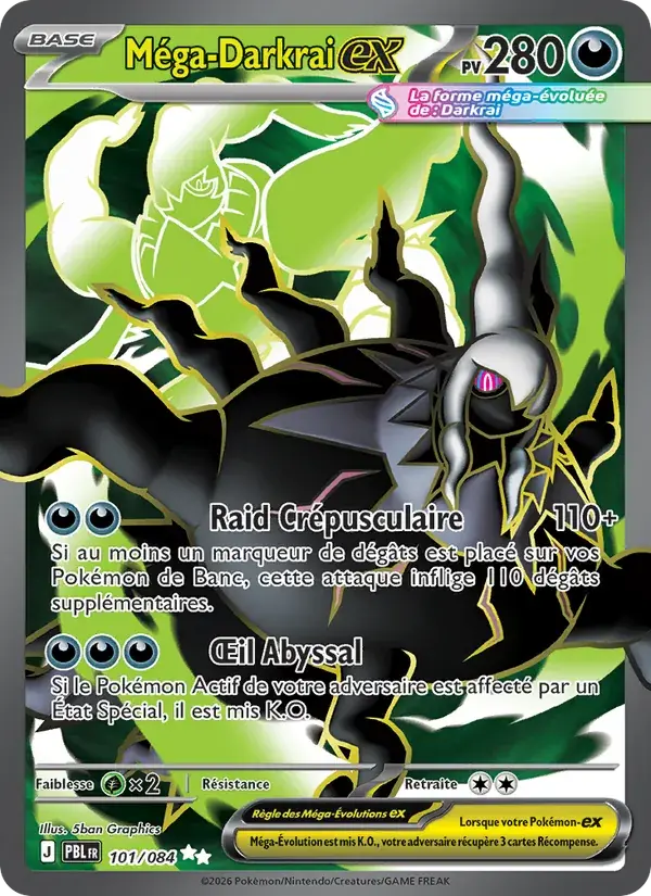 Méga-Darkrai-ex - 101/120 - Nuit Noire