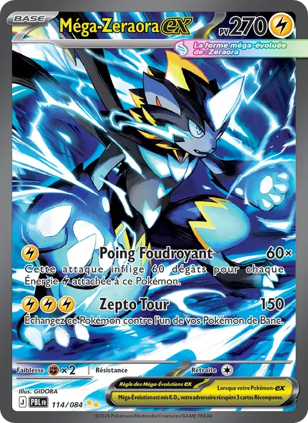Méga-Zeraora-ex - 114/120 - Nuit Noire