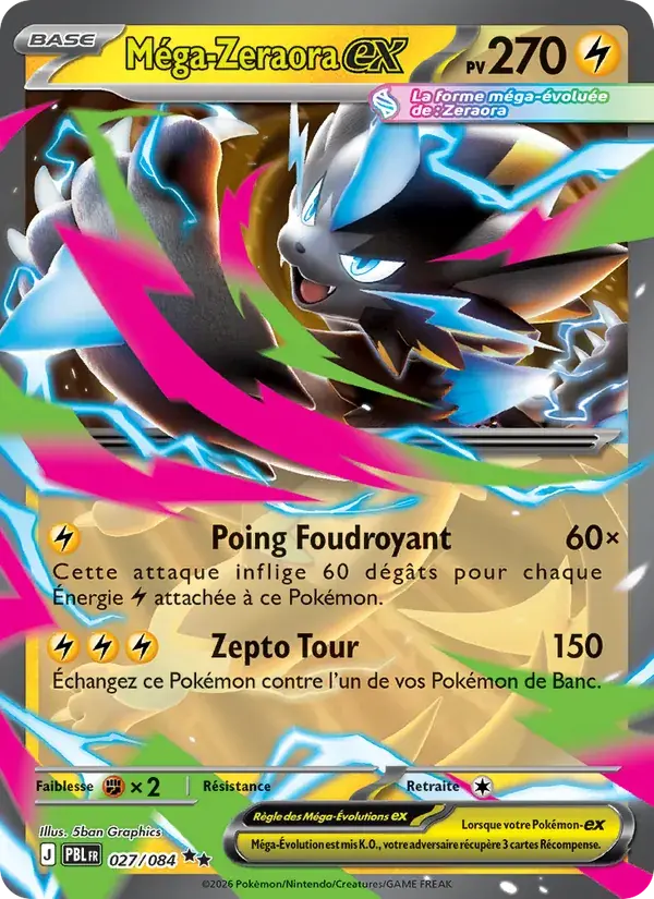 Méga-Zeraora-ex - 027/120 - Nuit Noire
