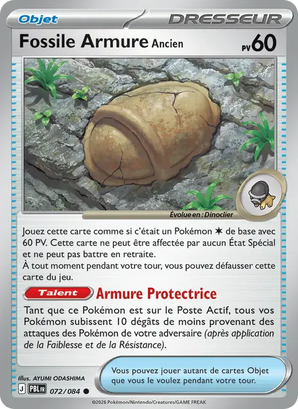 Fossile Armure Ancien - 072/120 - Nuit Noire