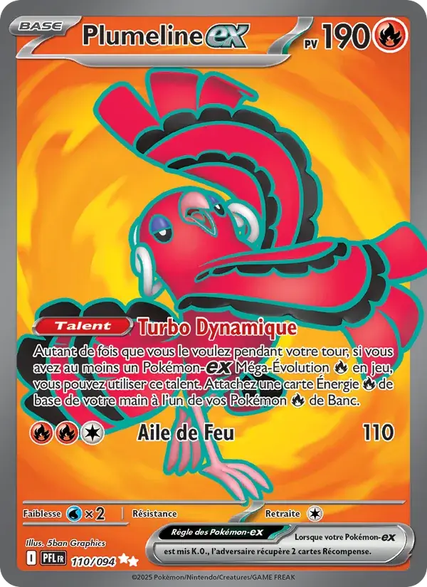 Plumeline-ex - 110/130 - Flammes Fantasmagoriques