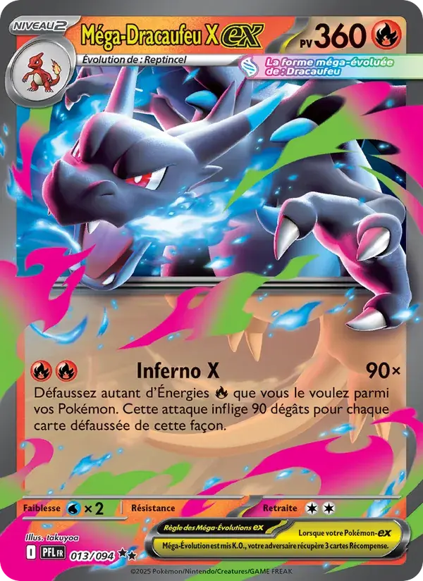 Méga-Dracaufeu X-ex - 013/130 - Flammes Fantasmagoriques