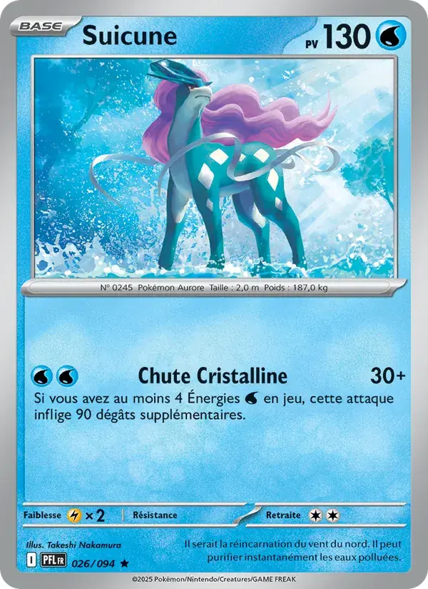 Suicune - 026/130 - Flammes Fantasmagoriques