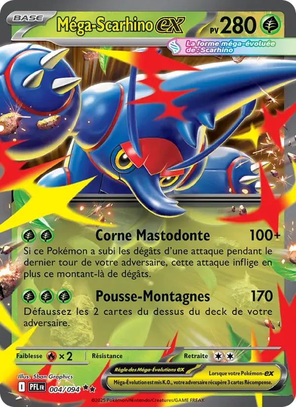 Méga-Scarhino-ex - 004/130 - Flammes Fantasmagoriques