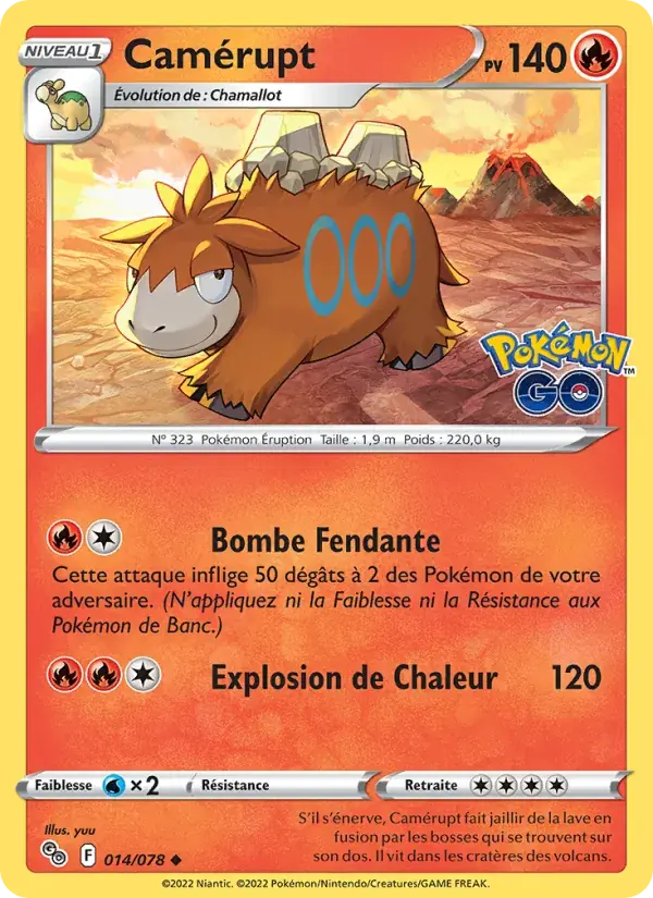 Camérupt - 014/088 - Pokémon GO
