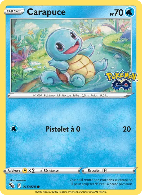 Carapuce - 015/088 - Pokémon GO