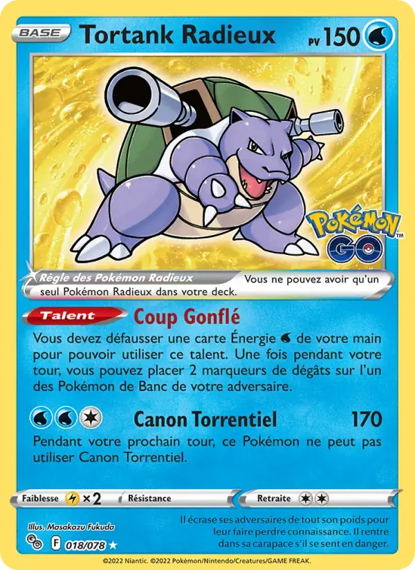 Tortank Radieux - 018/088 - Pokémon GO