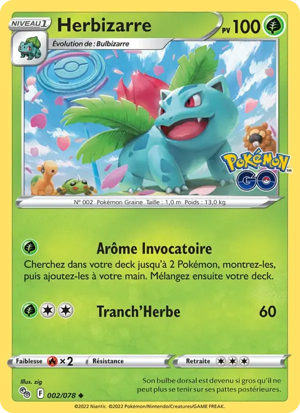 Herbizarre - 002/088 - Pokémon GO