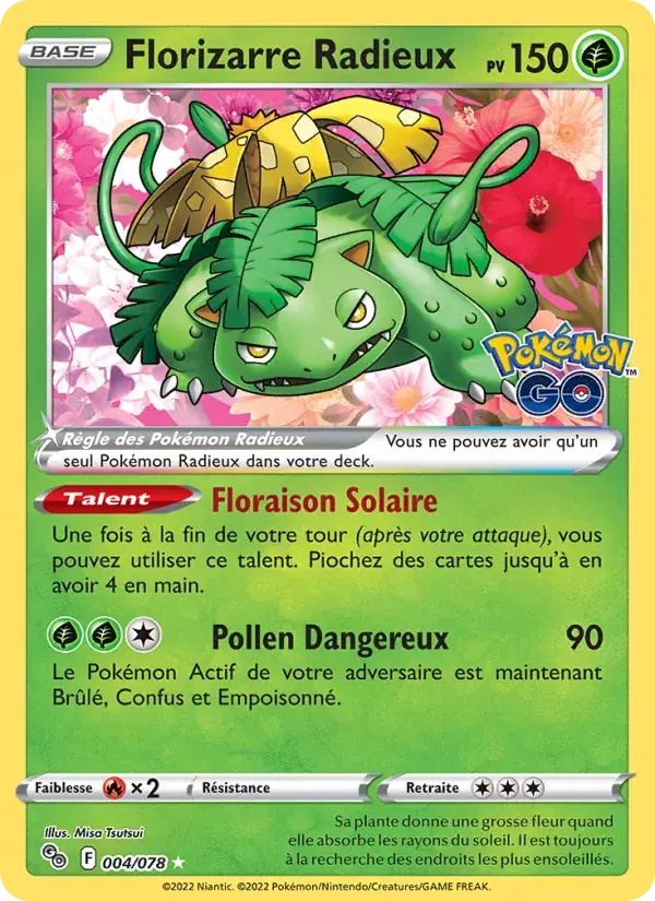 Florizarre Radieux - 004/088 - Pokémon GO