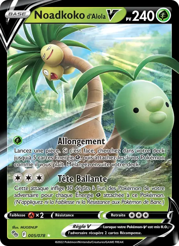 Noadkoko d'Alola V - 005/088 - Pokémon GO