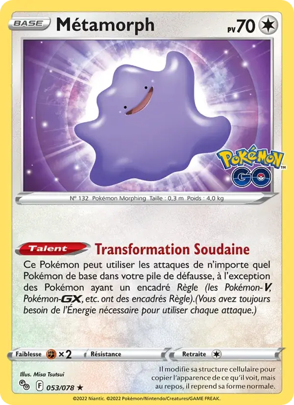 Métamorph - 053/088 - Pokémon GO
