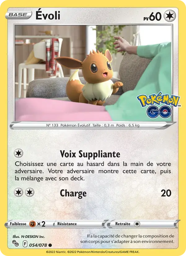 Évoli - 054/088 - Pokémon GO