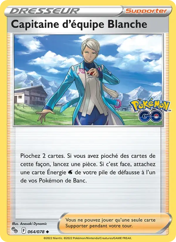 Capitaine d'équipe Blanche - 064/088 - Pokémon GO
