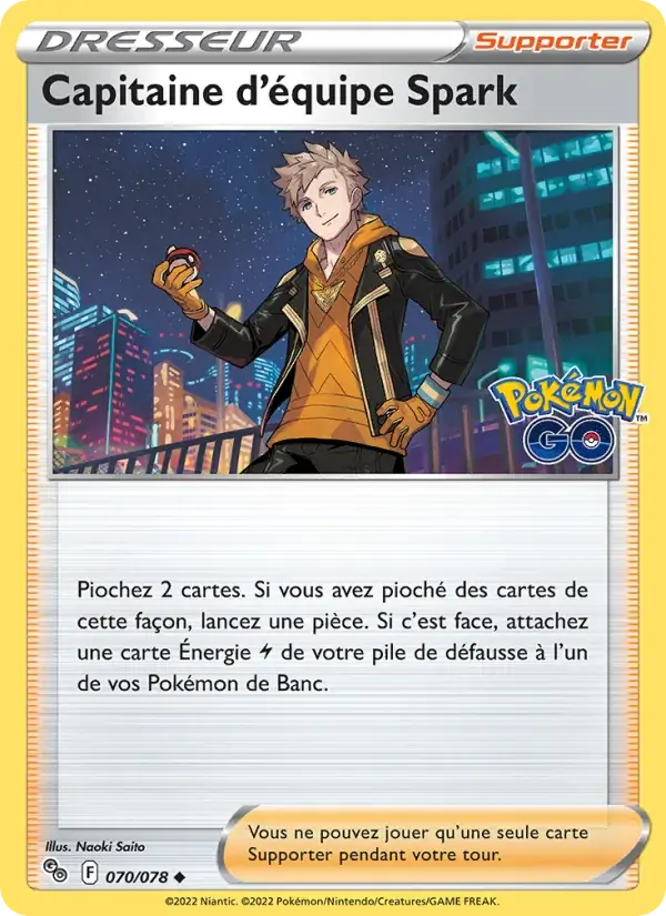 Capitaine d'équipe Spark - 070/088 - Pokémon GO