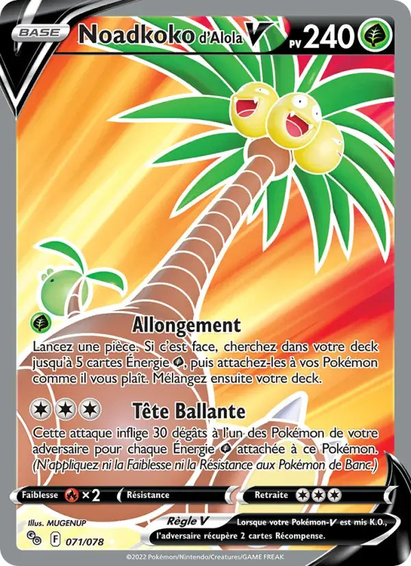 Noadkoko d'Alola V - 071/088 - Pokémon GO