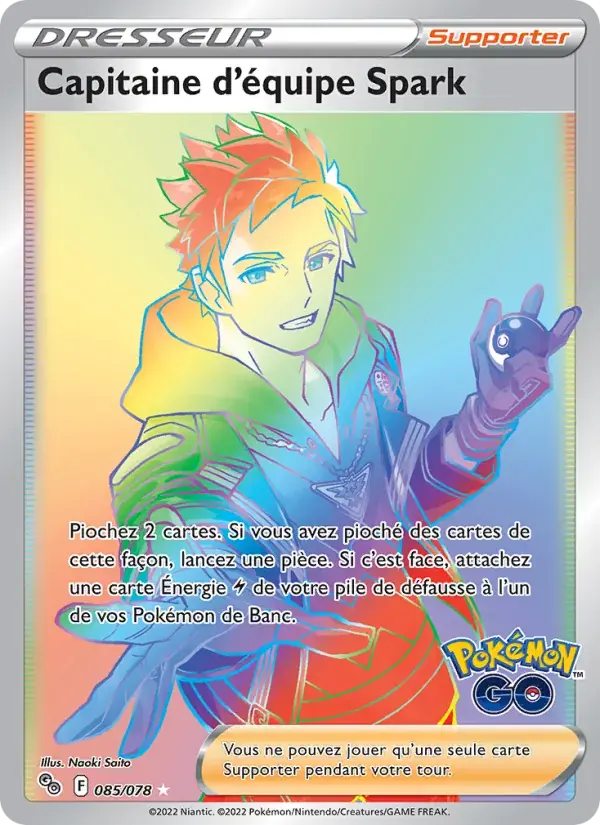 Capitaine d'équipe Spark - 085/088 - Pokémon GO