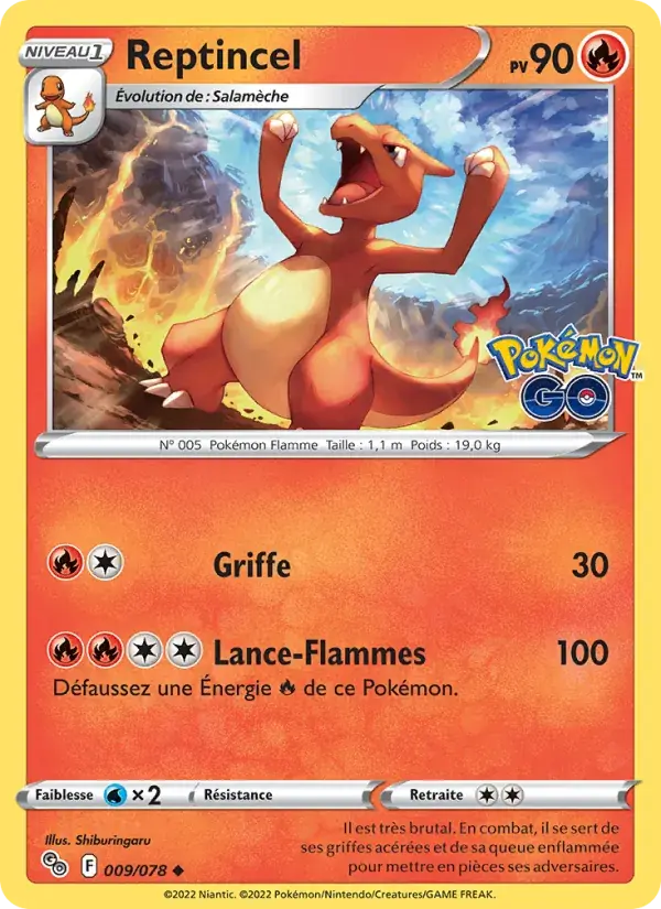Reptincel - 009/088 - Pokémon GO