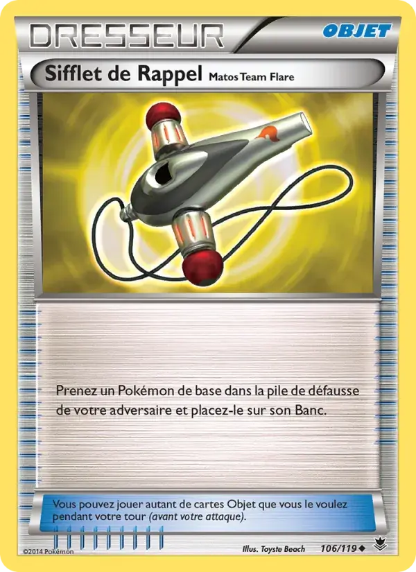 Sifflet de Rappel Matos Team Flare - 106/124 - Vigueur Spectrale