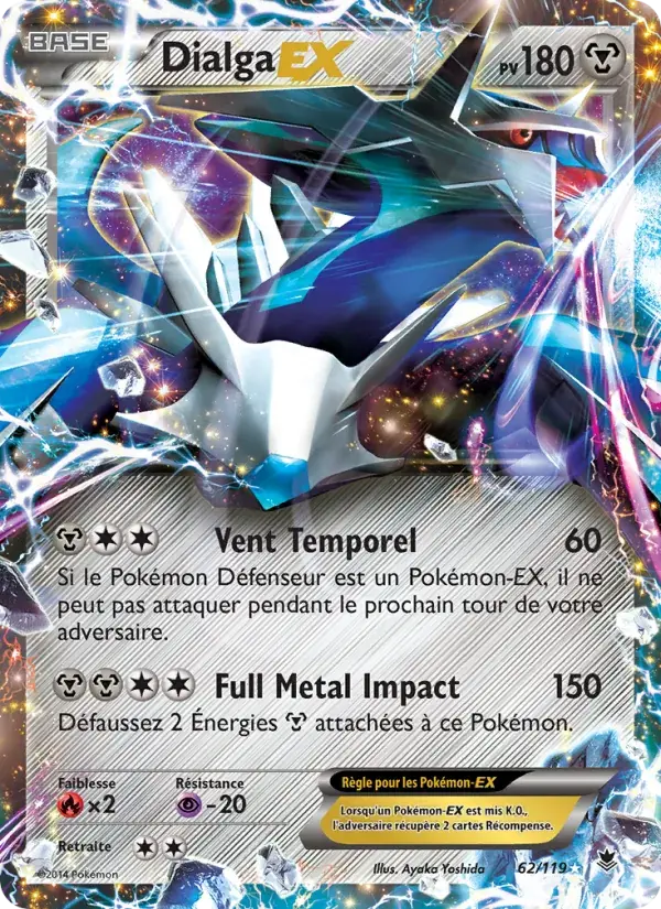 Dialga EX - 62/124 - Vigueur Spectrale