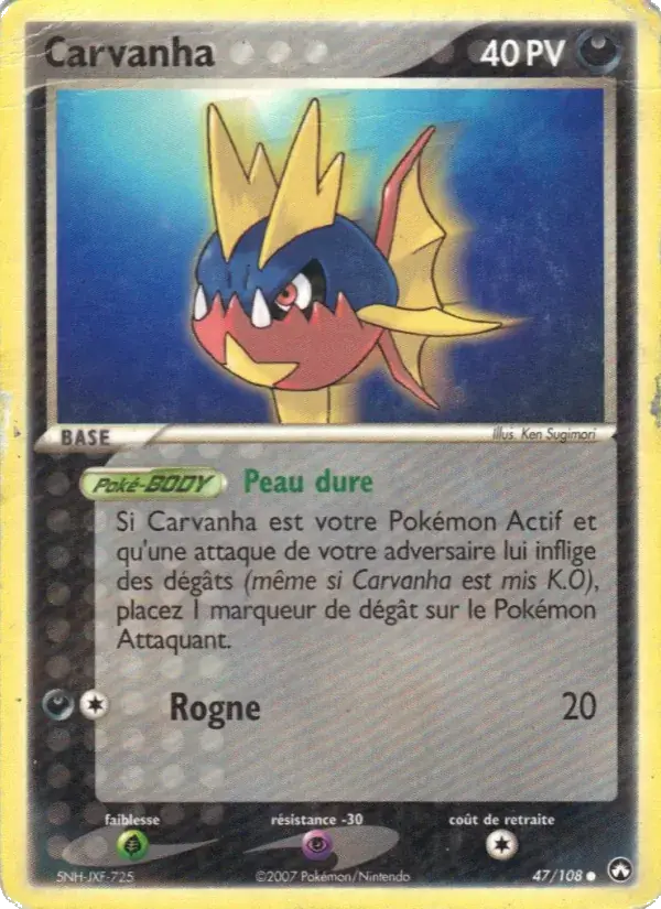 Carvanha - 47/108 - EX Gardiens du Pouvoir