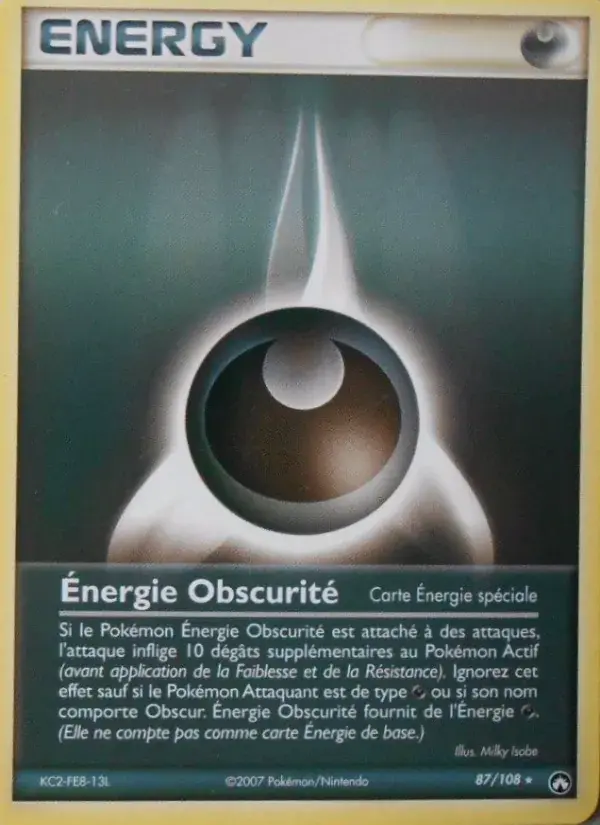 Énergie Obscurité - 87/108 - EX Gardiens du Pouvoir