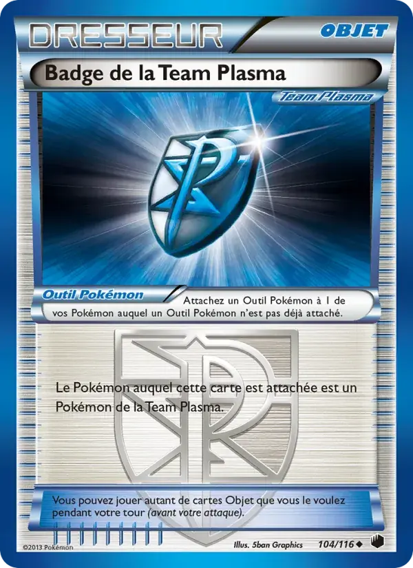 Badge de la Team Plasma - 104/122 - Glaciation Plasma