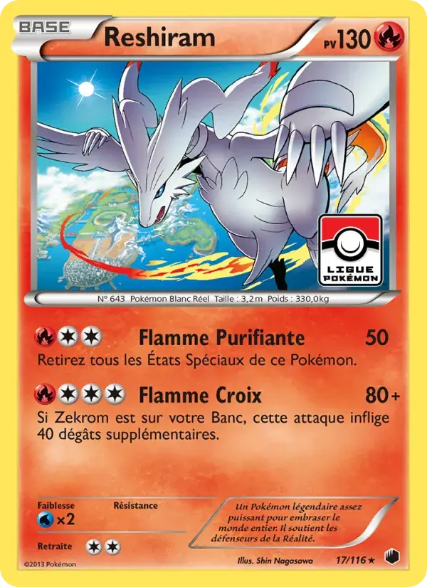 Reshiram - 17/122 - Glaciation Plasma
