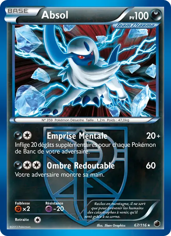 Absol - 67/122 - Glaciation Plasma