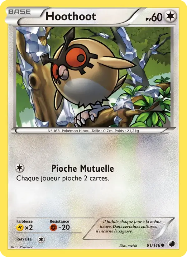 Hoothoot - 91/122 - Glaciation Plasma