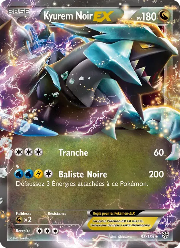 Kyurem Noir-EX - 95/138 - Tempète Plasma