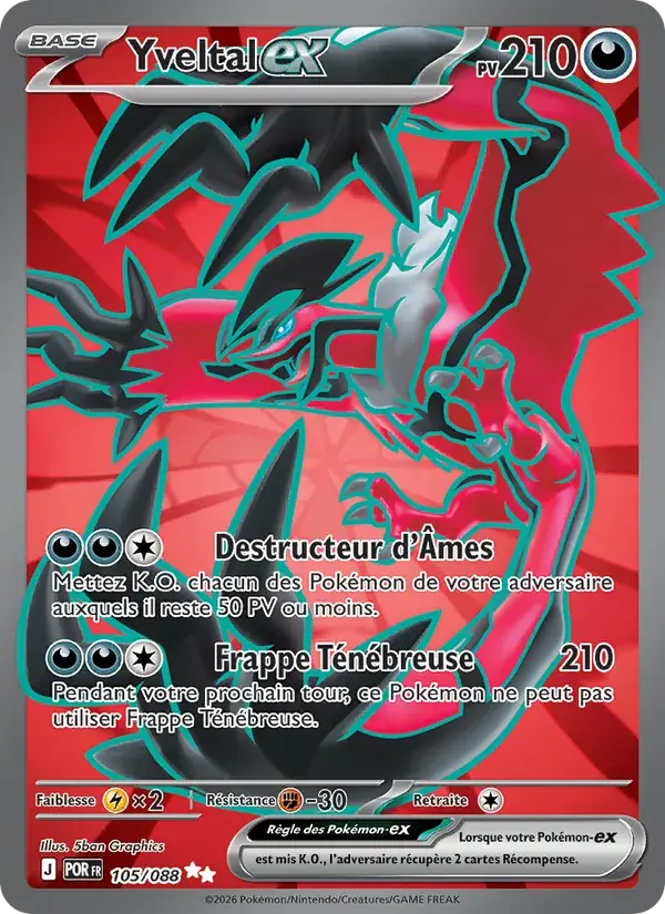 Yveltal-ex - 105/124 - Équilibre Parfait