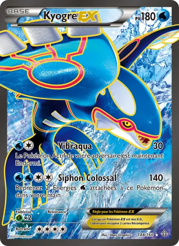 Kyogre EX - 148/164 - Primo-Choc