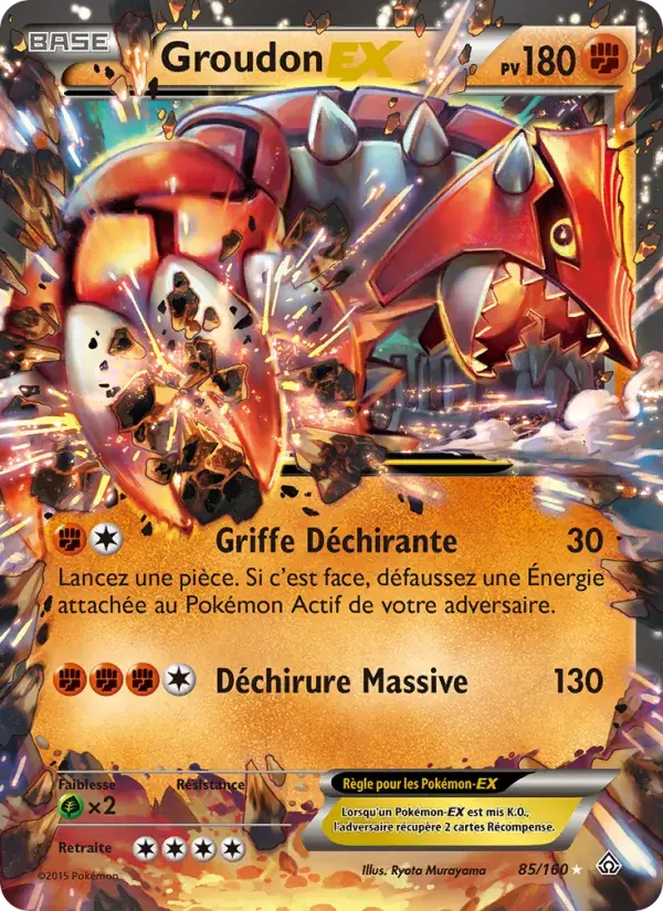 Groudon EX - 85/164 - Primo-Choc