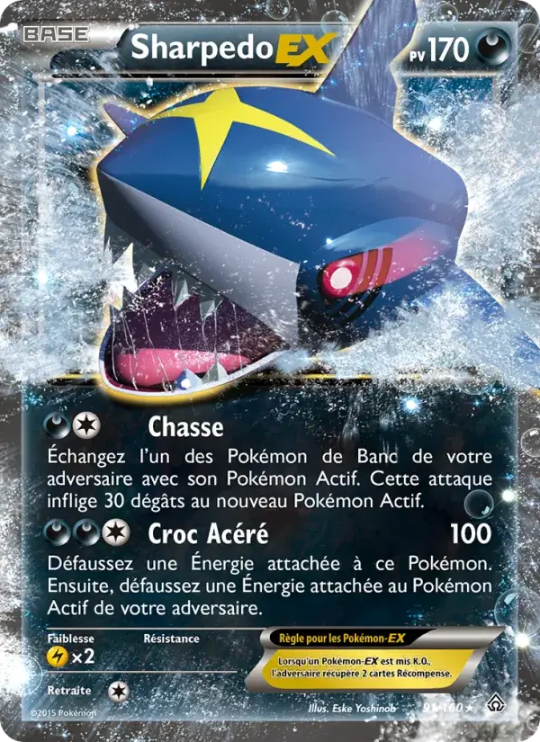 Sharpedo EX - 91/164 - Primo-Choc