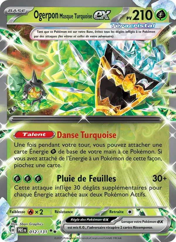Ogerpon Masque Turquoise-ex - 012/180 - Évolutions Prismatiques