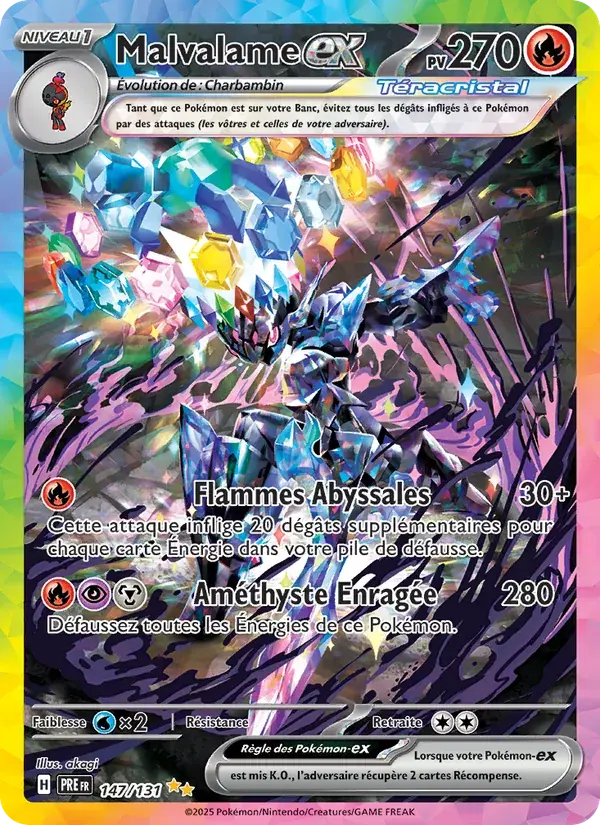 Malvalame-ex - 147/180 - Évolutions Prismatiques