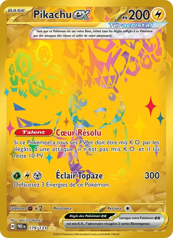 Pikachu-ex - 179/180 - Évolutions Prismatiques