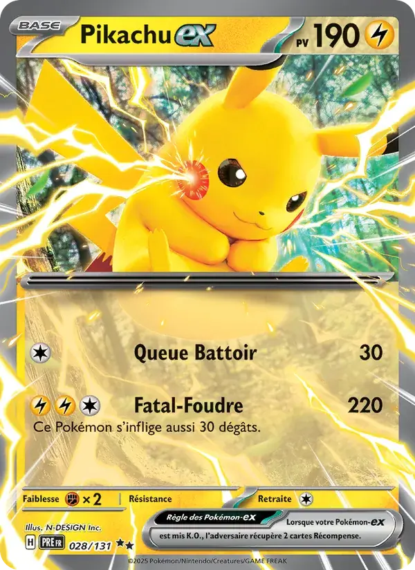 Pikachu-ex - 028/180 - Évolutions Prismatiques