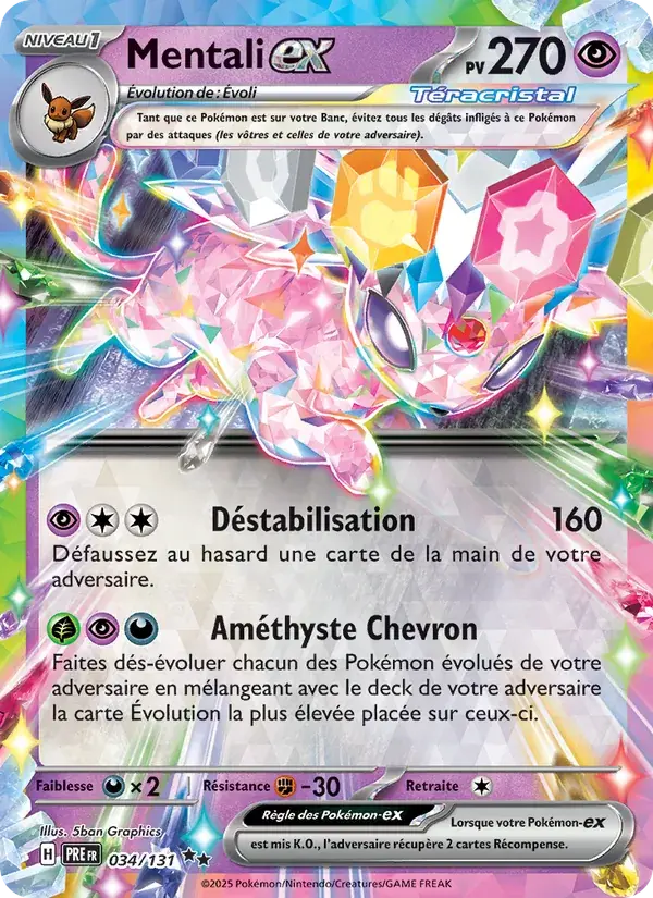 Mentali-ex - 034/180 - Évolutions Prismatiques