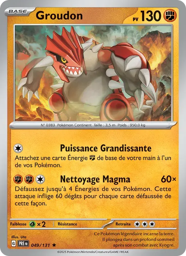 Groudon - 049/180 - Évolutions Prismatiques