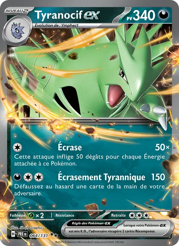 Tyranocif-ex - 064/180 - Évolutions Prismatiques