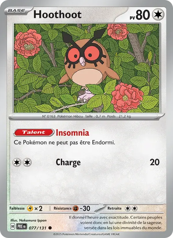 Hoothoot - 077/180 - Évolutions Prismatiques