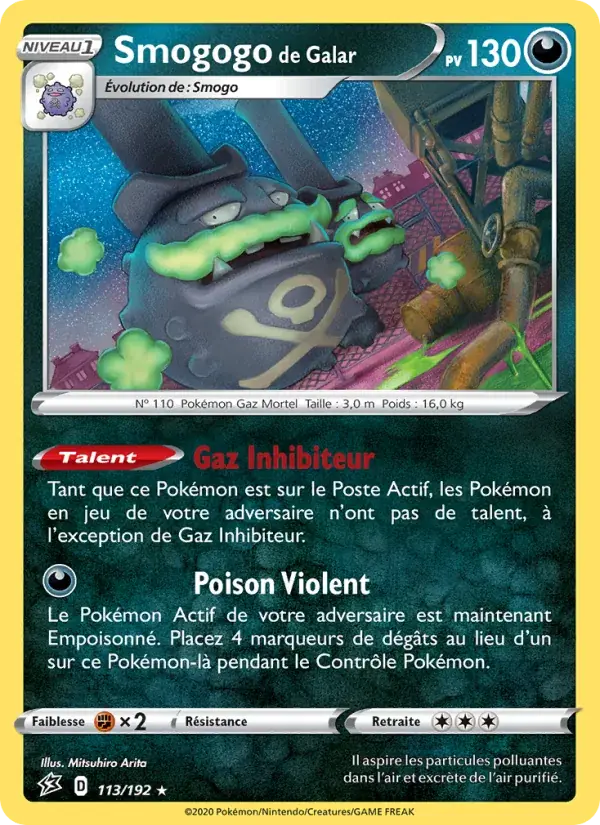 Smogogo de Galar - 113/209 - Clash des Rebelles