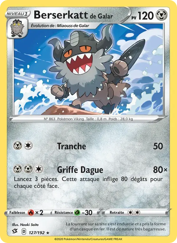 Berserkatt de Galar - 127/209 - Clash des Rebelles